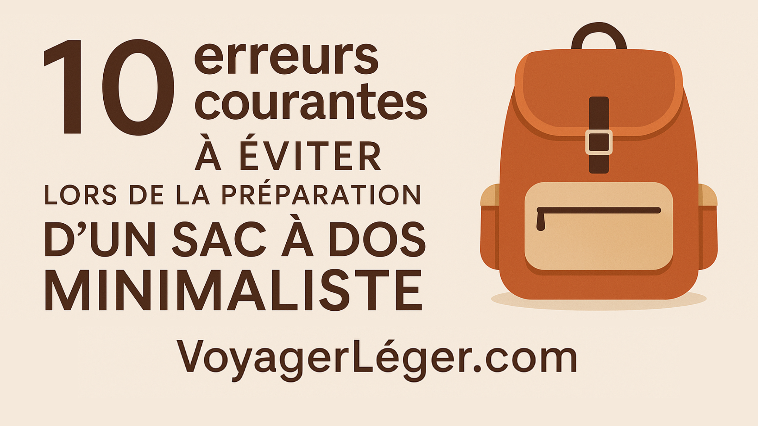 10 erreurs courantes à éviter lors de la préparation d’un sac à dos minimaliste