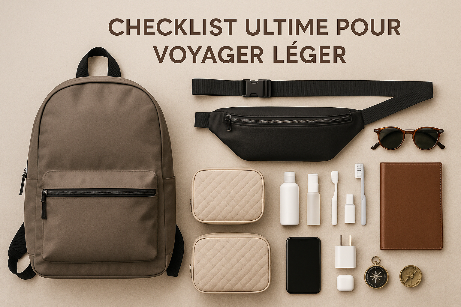 ✅ Checklist Ultime pour Voyager Léger (moins de 7 kg)