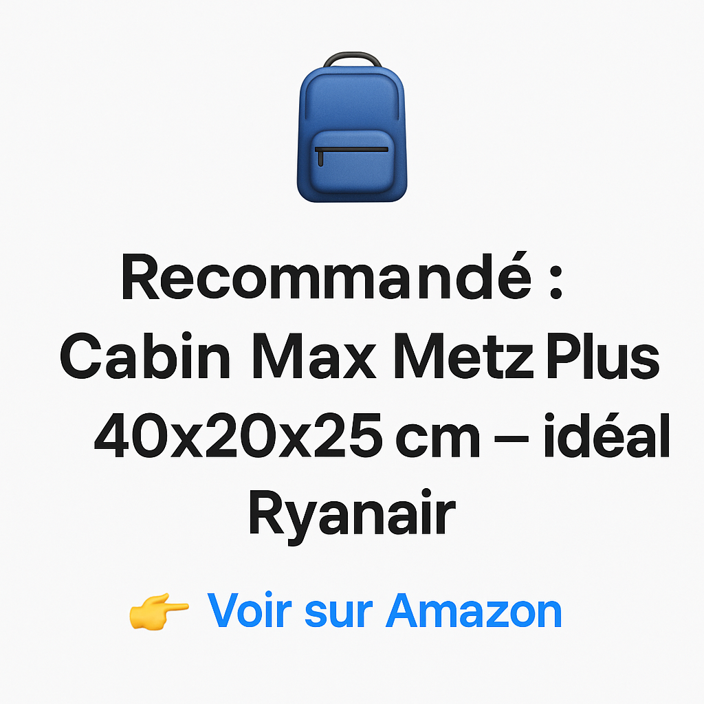 bagage ryanair 40x20x25