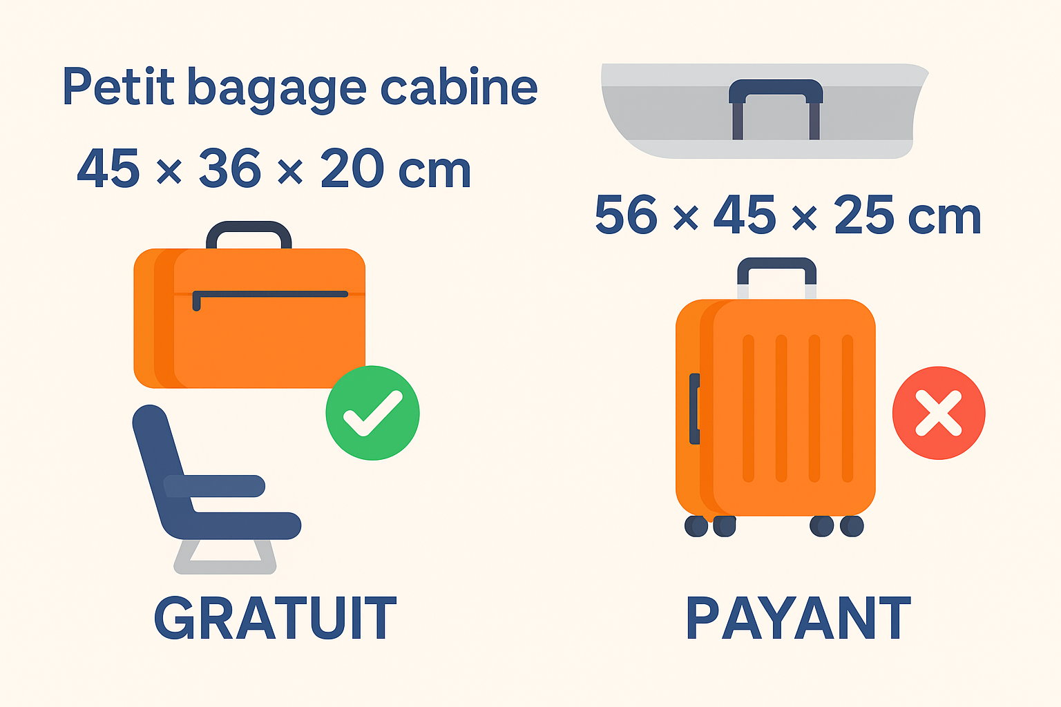 Valise cabine EasyJet : dimensions, règles et modèles 2025