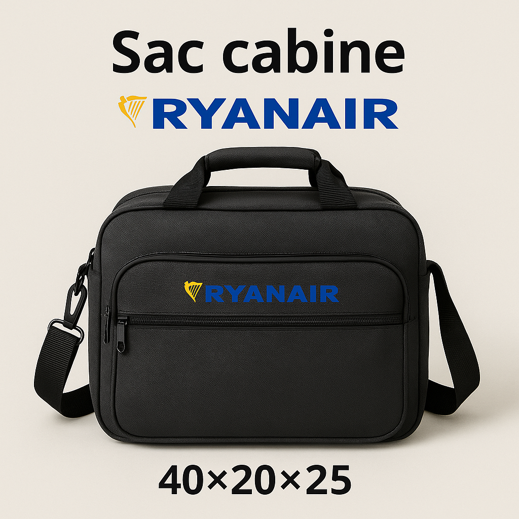 Sac cabine 40×20×25 compatible Ryanair