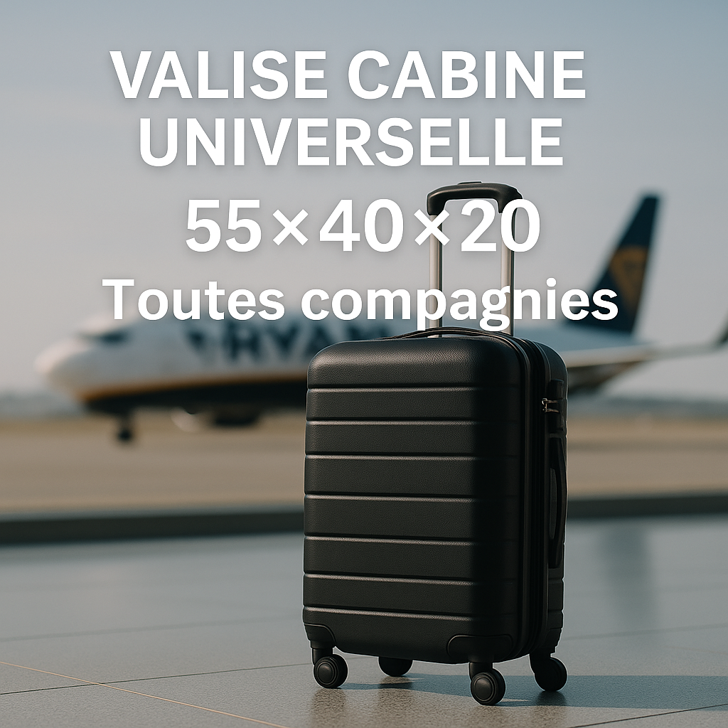 Valise cabine universelle 55×40×20