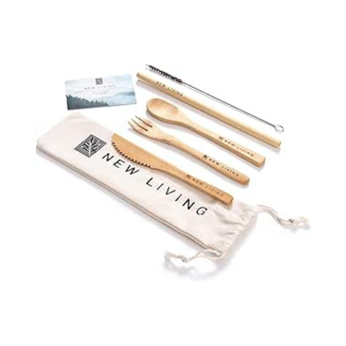 Couvert de voyage en bambou réutilisable (1)