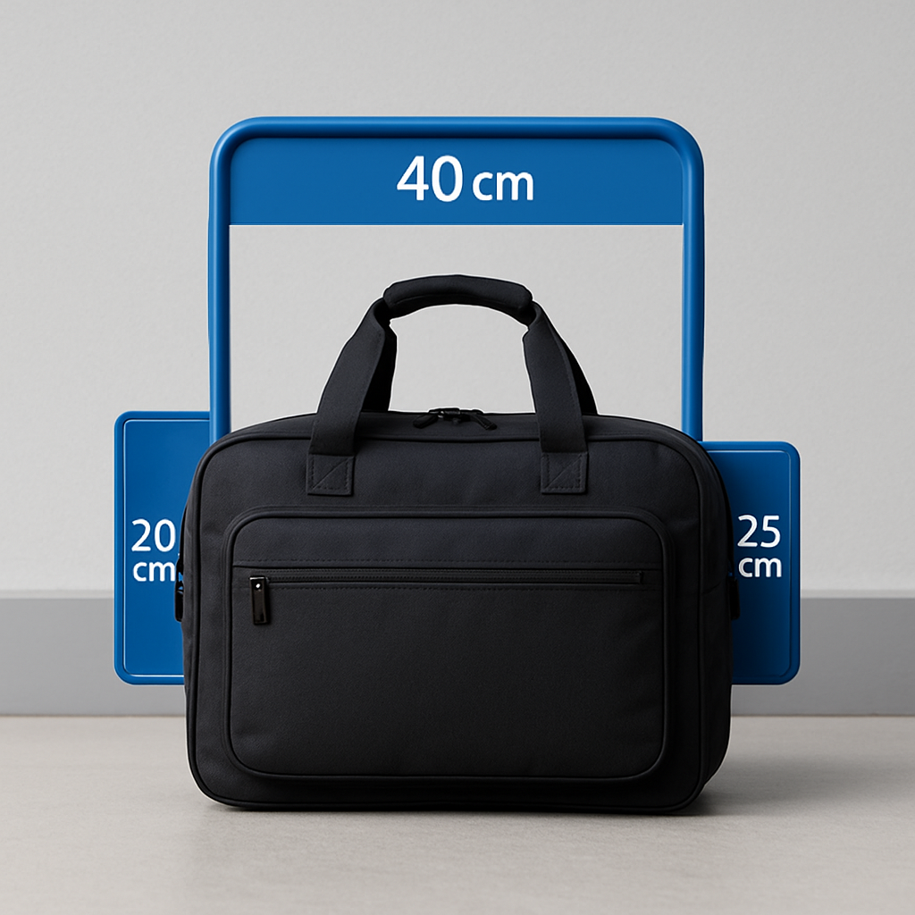 Sac cabine 40×20×25 compatible bagage cabine 2026