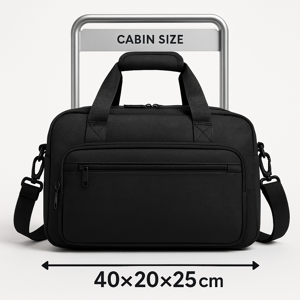 Sac sous le siège noir compatible 40×20×25 cm