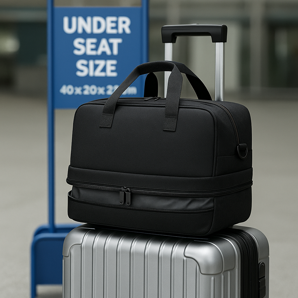 Sac sous le siège extensible compatible bagage cabine 40×20×25