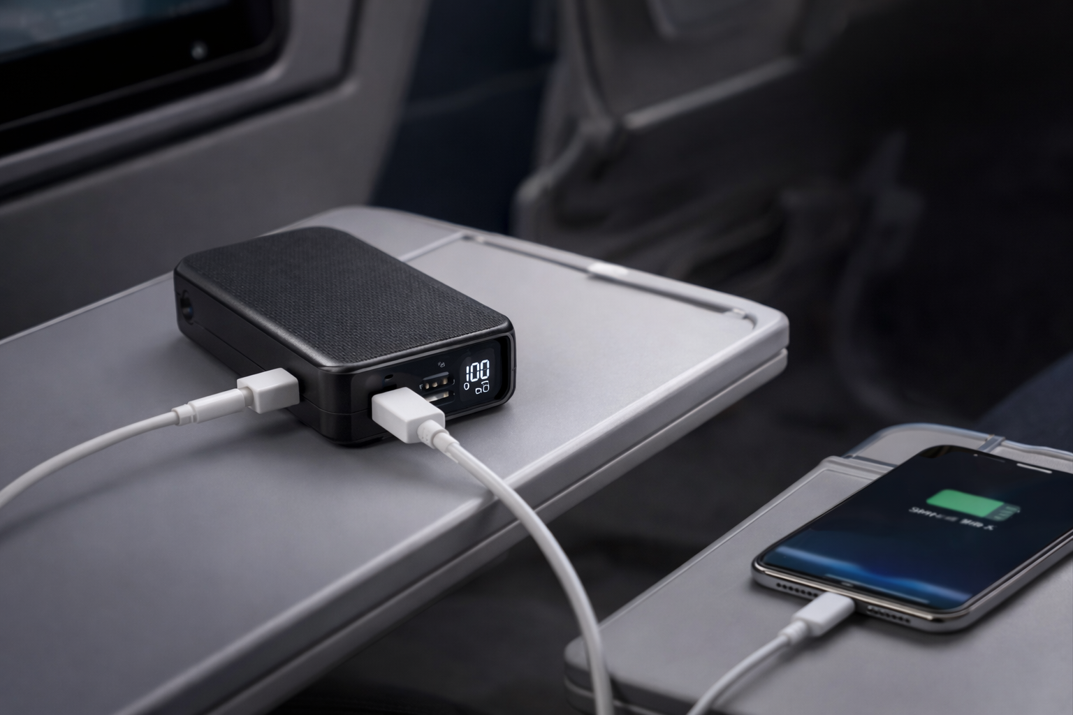 Batterie externe USB-C compacte pour voyage