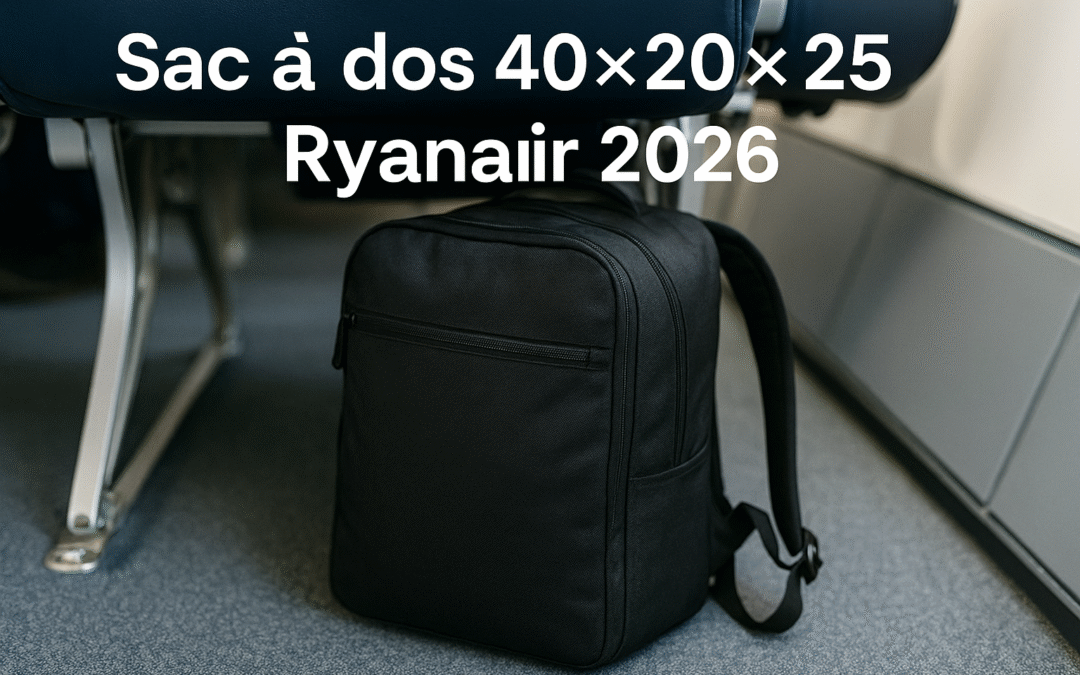 Sac à dos 40×20×25 Ryanair 2026