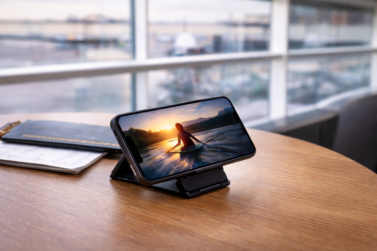 Support téléphone pliable et compact pour voyage