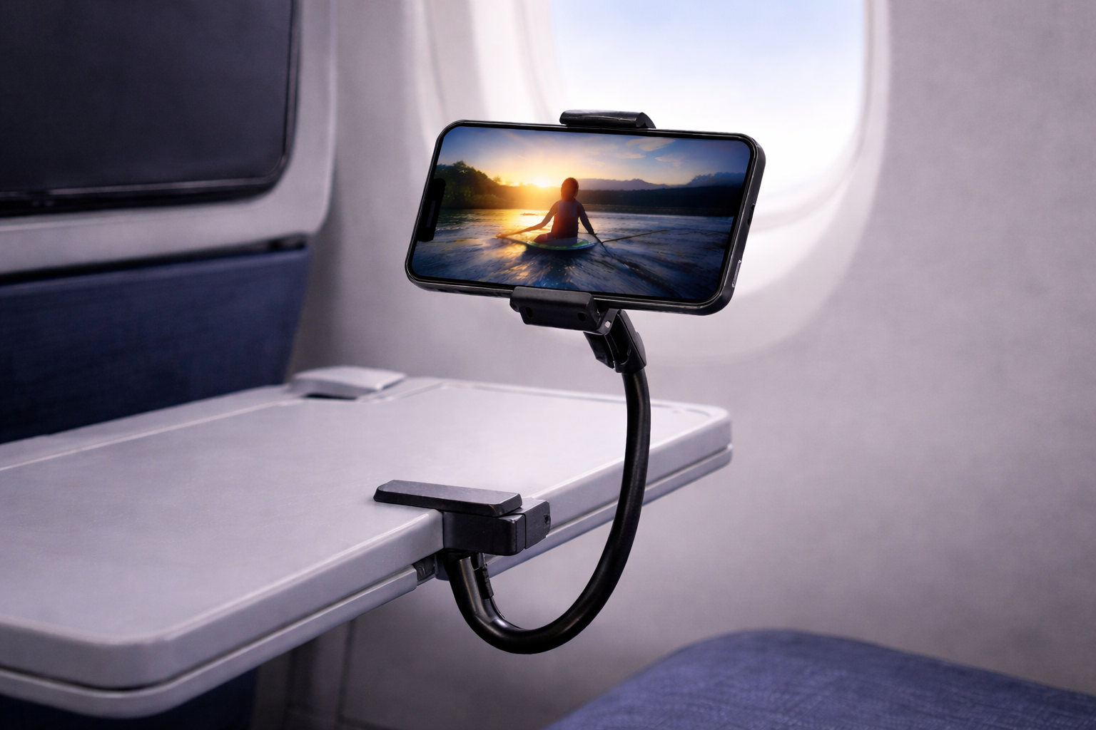 Support téléphone flexible pour voyage