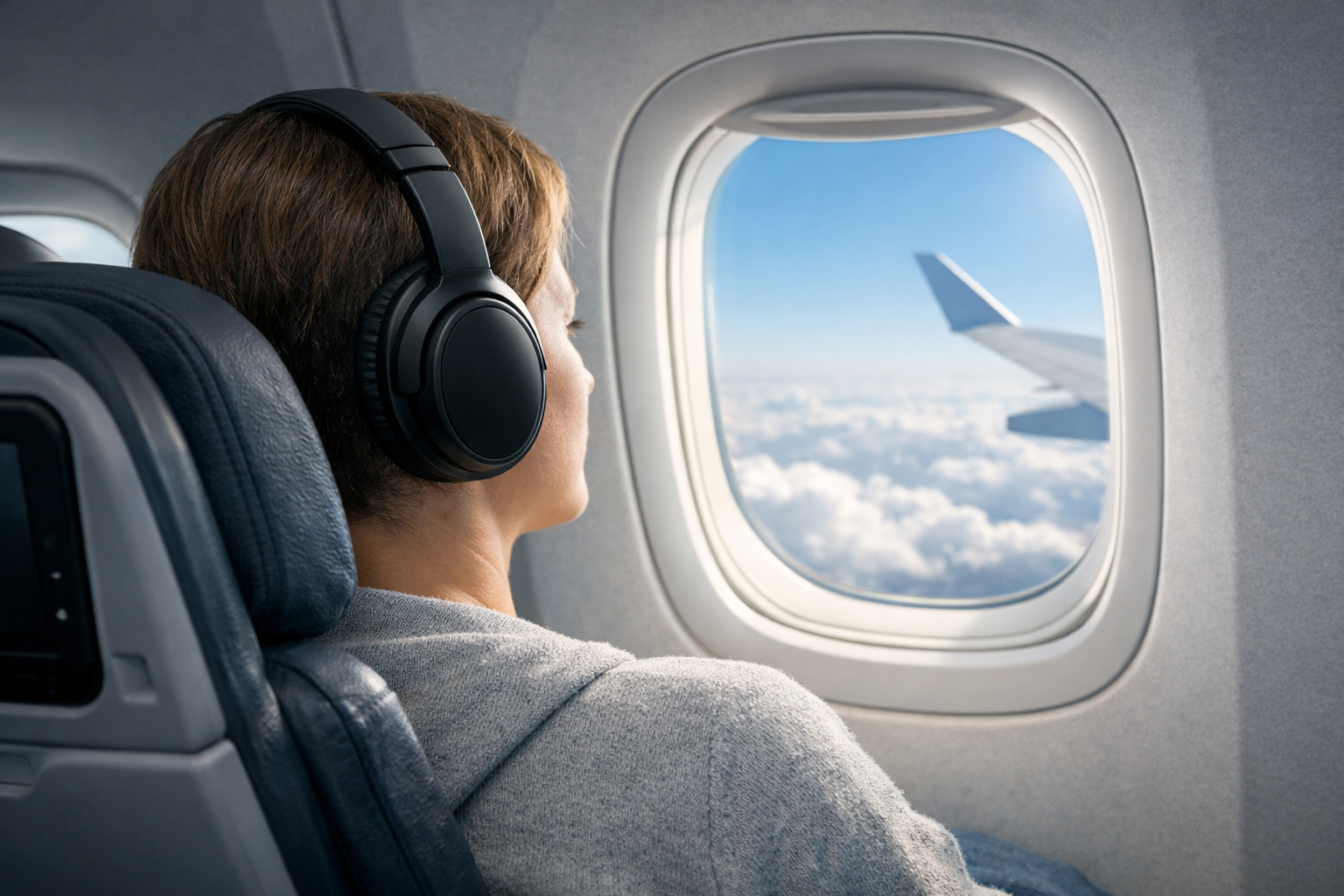 Casque anti-bruit voyage avec réduction de bruit en avion