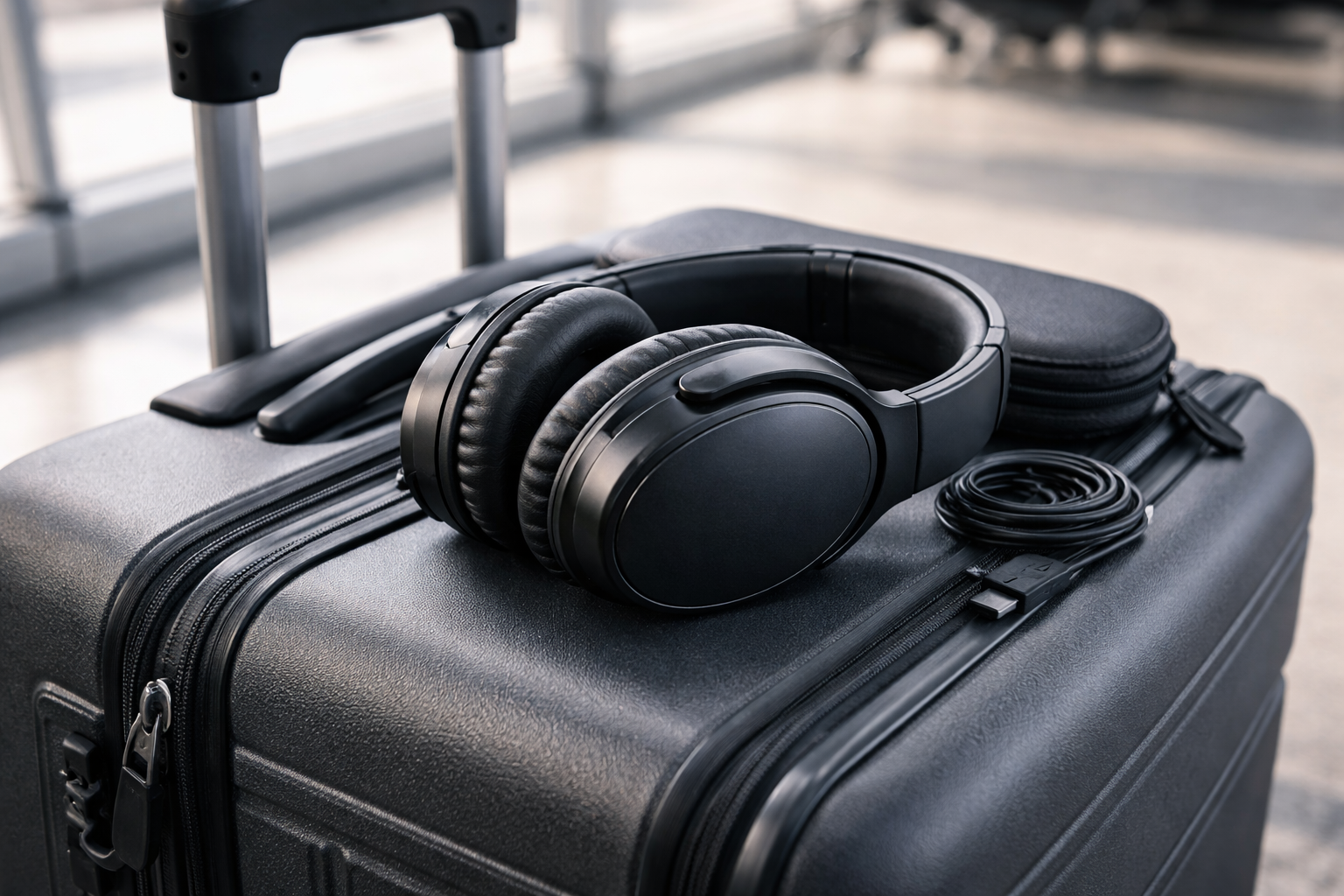 Casque antibruit compact pour voyage