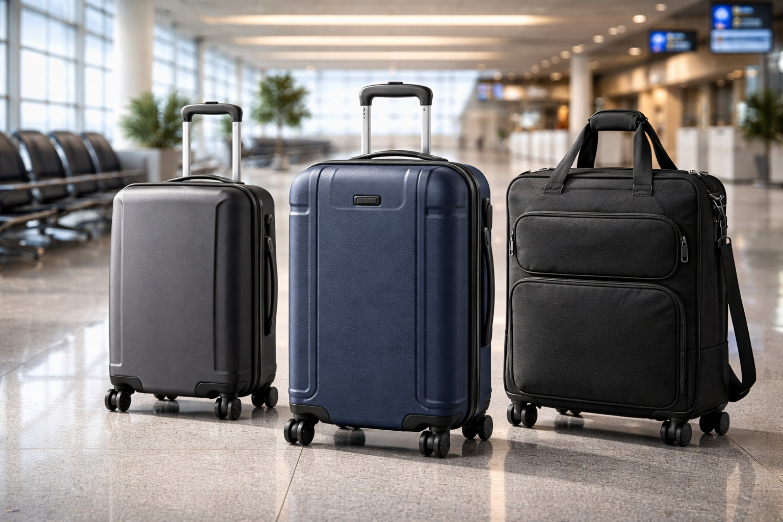 Valises cabine 55 cm autorisées en avion pour voyager sans frais
