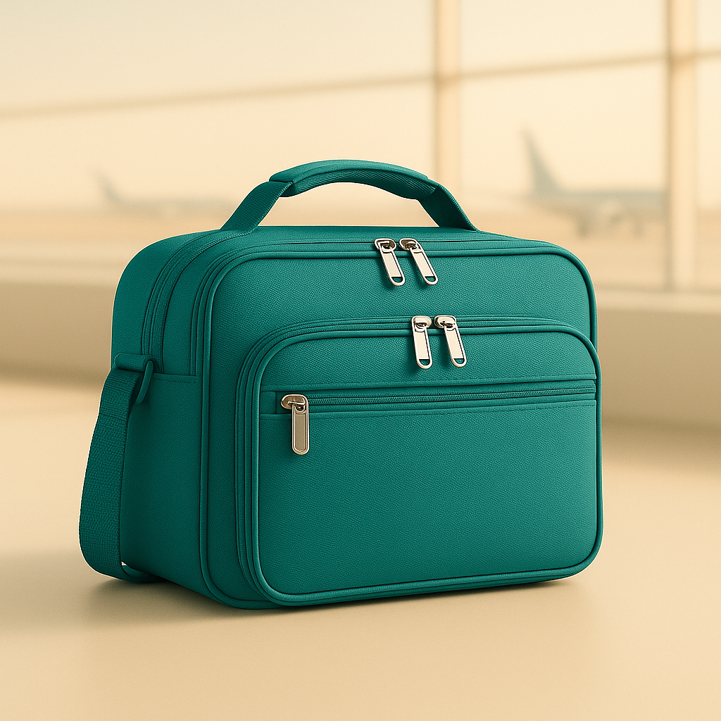 Sac accessoire personnel placé sous un siège d’avion