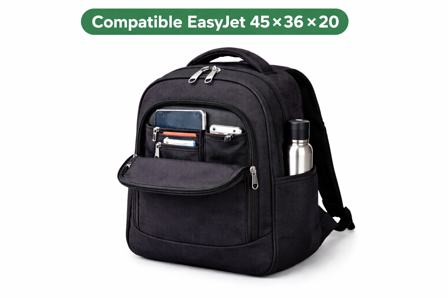 Sac à dos souple cabine EasyJet sous le siège