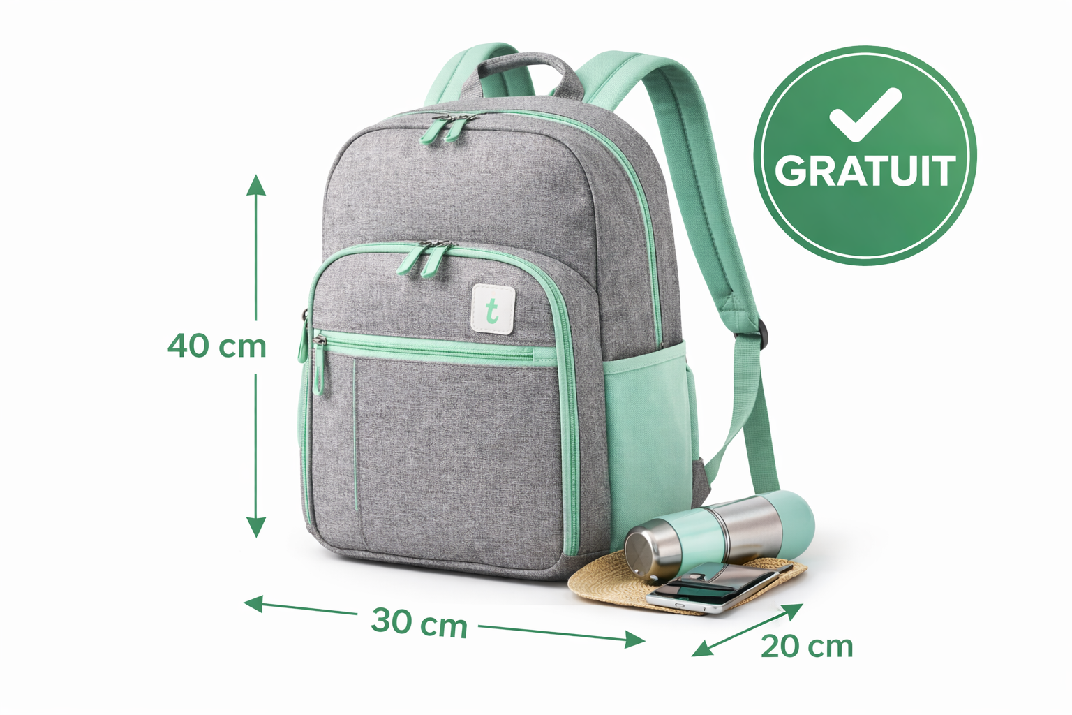 Sac à dos cabine Transavia 40x30x20 compatible