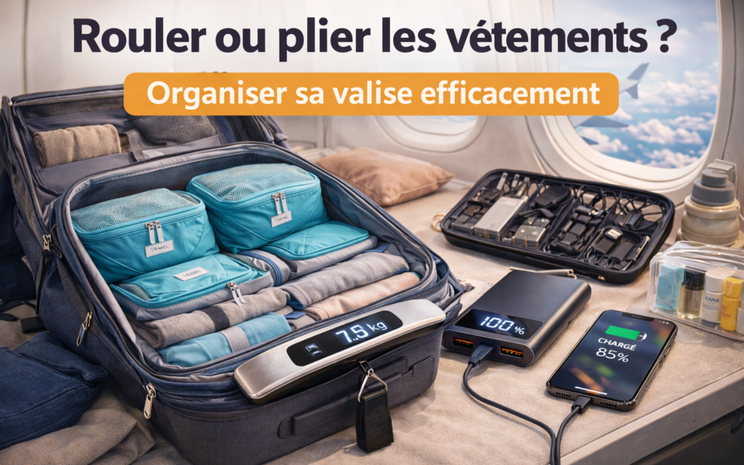 Rouler ou plier les vêtements : Organiser sa valise efficacement ?