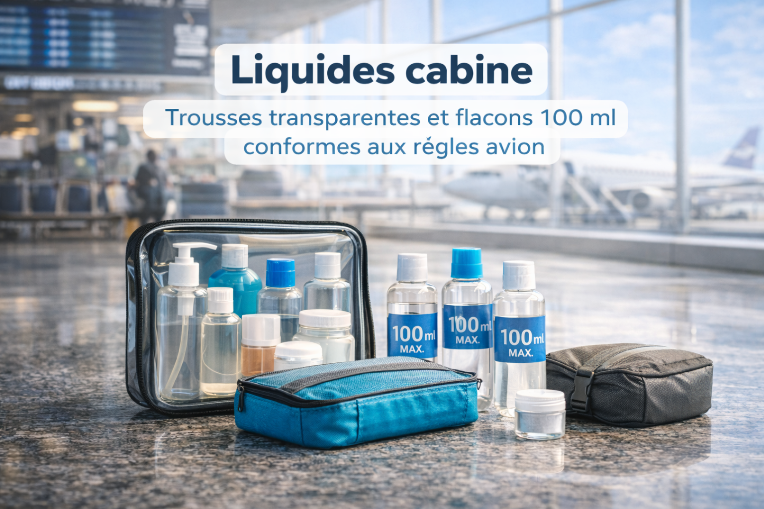 liquides cabine flacons 100 ml avion