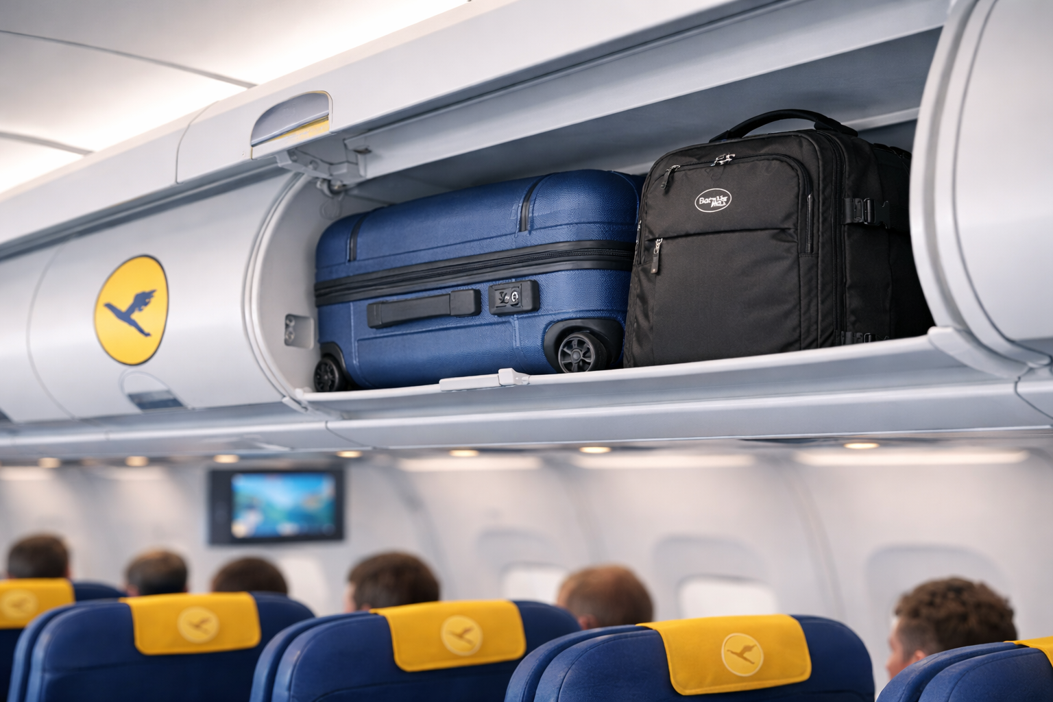 bagage cabine Lufthansa compartiment avion