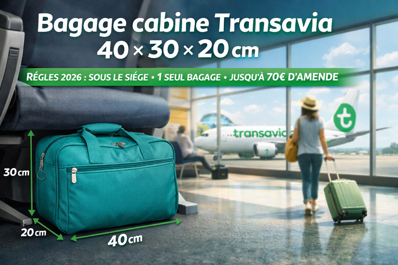 bagage cabine transavia 2026