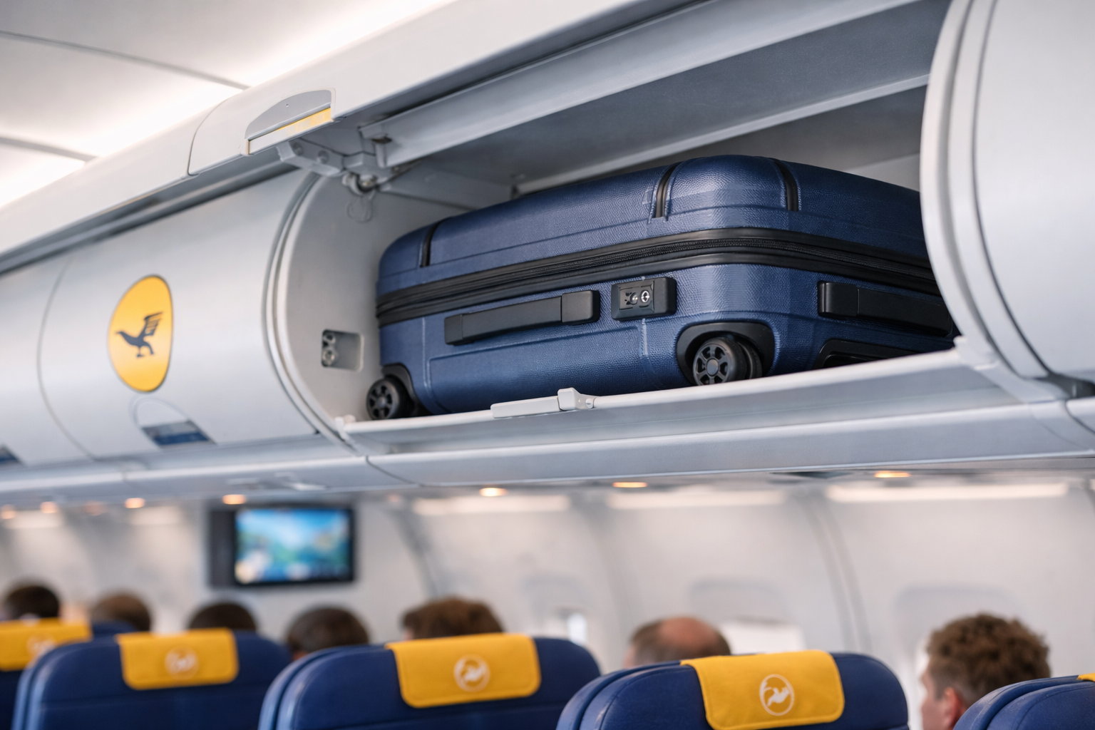 bagage cabine Lufthansa compartiment avion