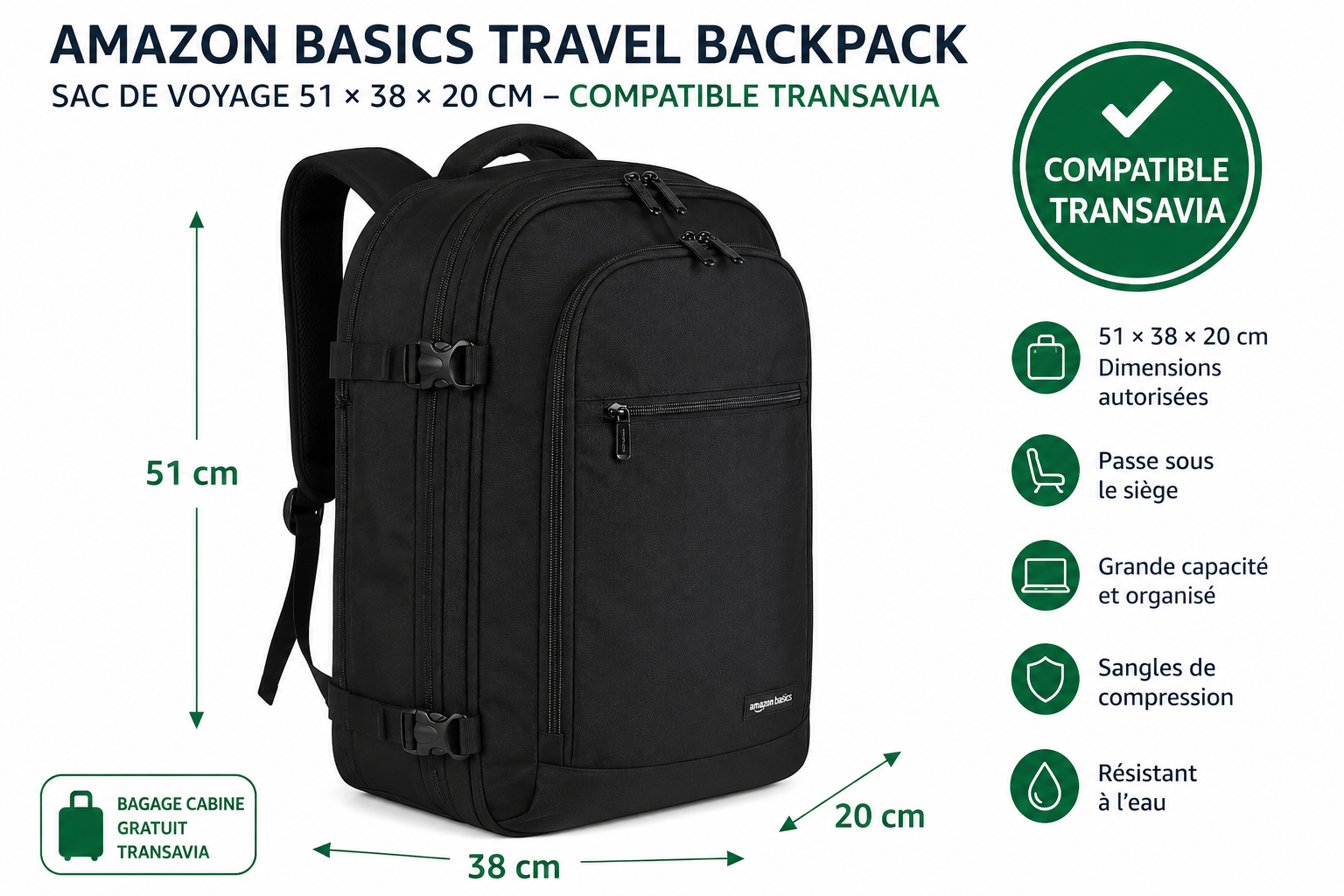 Amazon Basics compatible Transavia