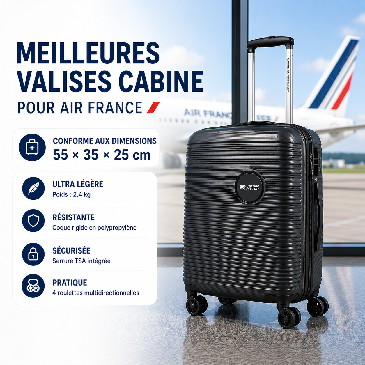 American Tourister Soundbox 55 cm Air France