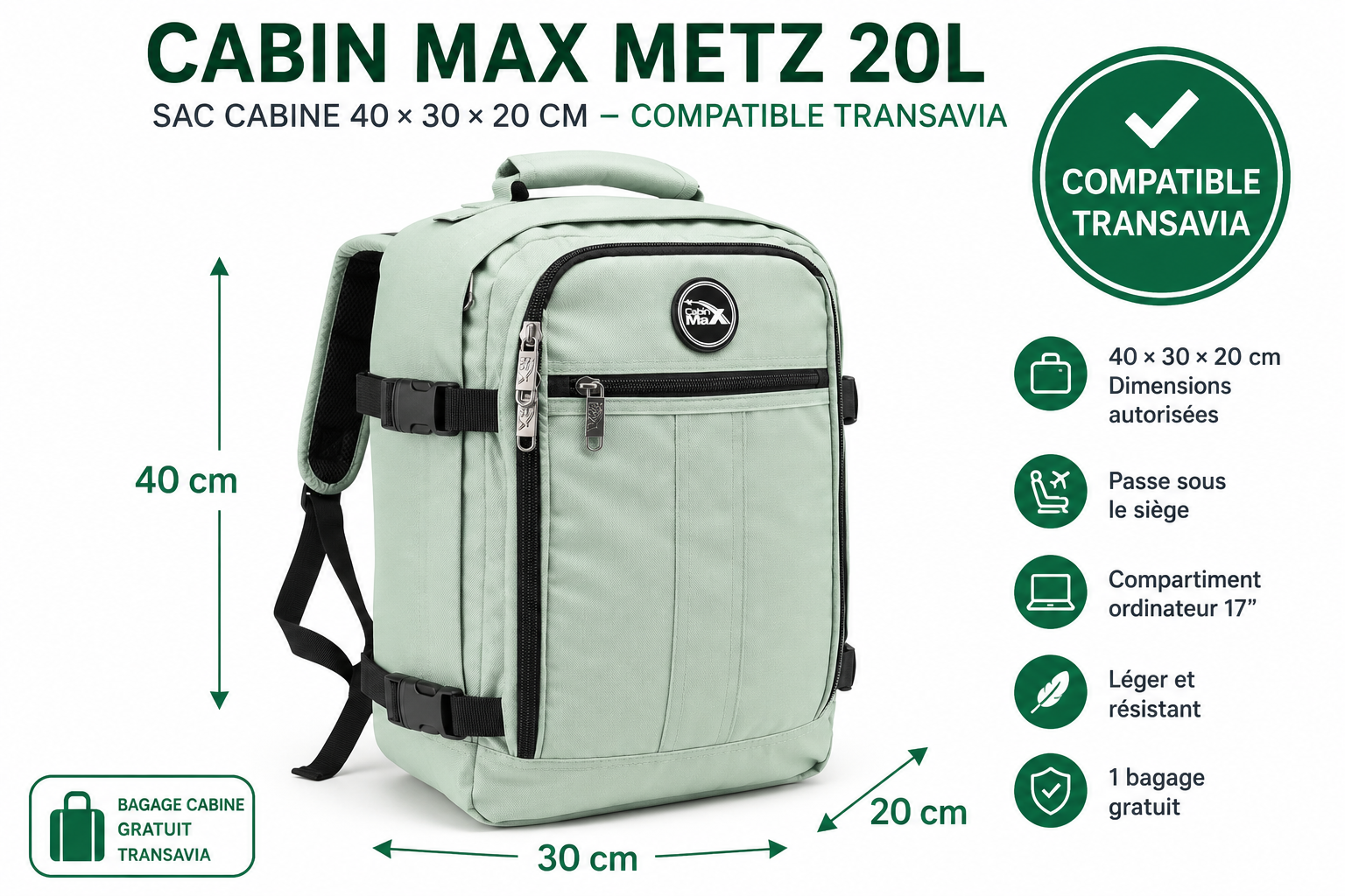 Cabin Max Metz compatible Transavia