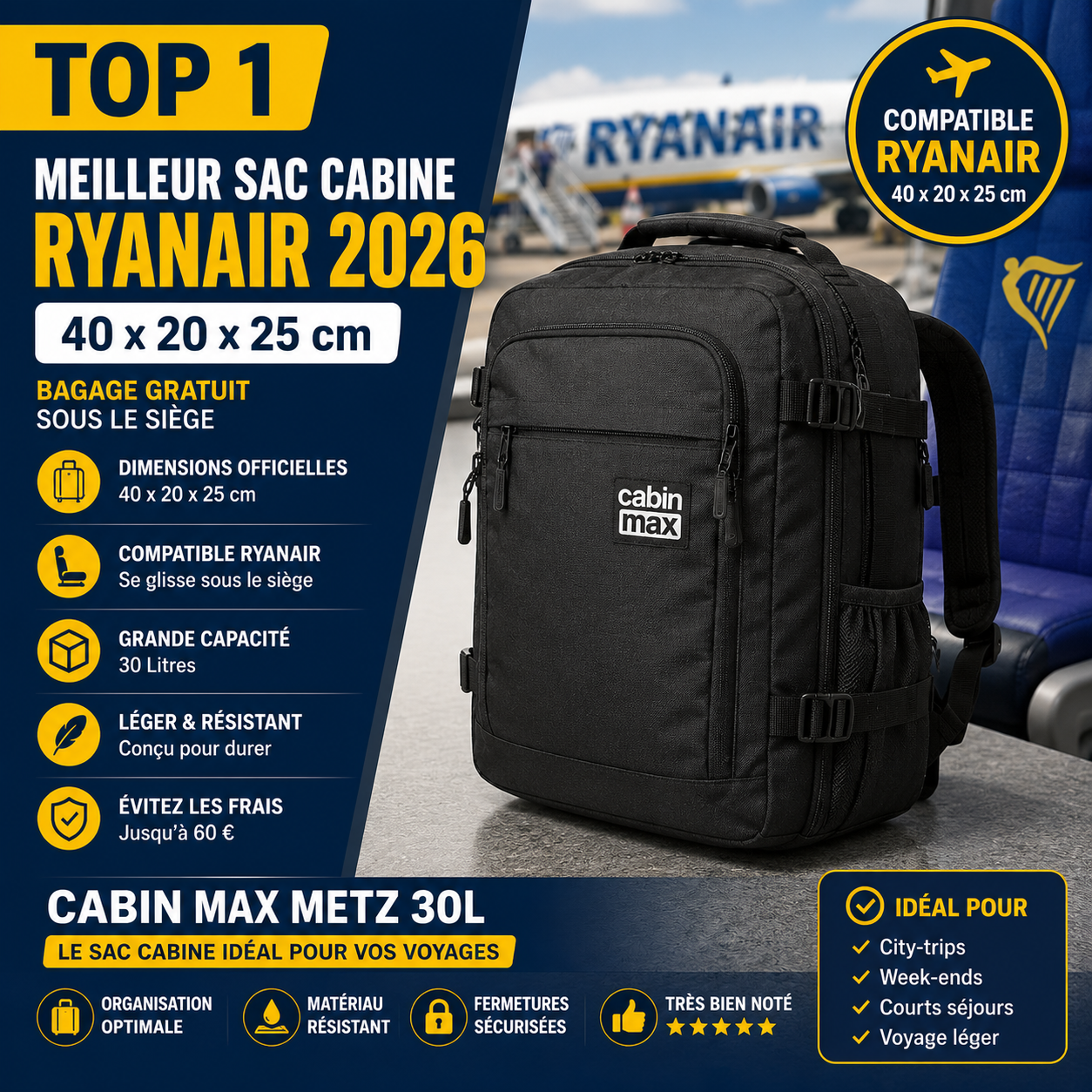 Sac cabine Ryanair